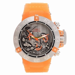 Invicta Watches : 24356 Black Dial Silver Tone Band Men Watch