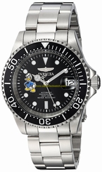 Invicta Watches : 24396 Black Dial Stainless Steel Band Men Watch