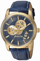 Invicta Watches : 24501 Navy Blue With Skeletal Displays Automatic Men Watch
