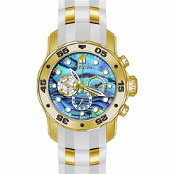 Invicta Watches : 24840 Quartz Chronograph Date White Polyurethane Men Watch