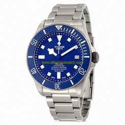 Tudor Watches : 25600TB-BLTI Automatic Blue Dial Date Titanium Men Watch