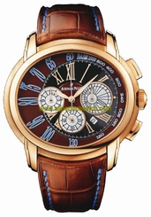 Audemars Piguet Watches : 26145OR.OO.D095CR.01 Automatic 18kt Rose Gold Brown Chronograph Dial Brown Crocodile Leather Band Men Watch
