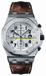 Audemars Piguet Watches : 26170ST.OO.D091CR.01 Automatic Stainless Steel Silver Chronograph Dial Brown Crocodile Leather Band Men Watch