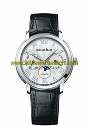 Audemars Piguet Watches : 26250BC.OO.A002CR.01 Automatic Day Date Moon Phase 18k White Gold Case Black Leather Men Watch