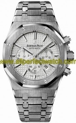 Audemars Piguet Watches : 26320ST.OO.1220ST.02 Automatic Brushed Stainless Steel Silver Dial Brushed & Polished Stainless Steel Band Men Watch