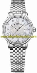 Raymond Weil Watches : 2637-STS-00966 Automatic Date Steel On Steel 82 Diamonds Mother Of Pearl Dial Women Watch