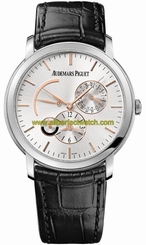 Audemars Piguet Watches : 26380BC.OO.D002CR.01 Automatic 18kt White Gold Silver Dial Black Crocodile Leather Band Men Watch