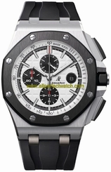 Audemars Piguet Watches : 26400SO.OO.A002CA.01 Automatic Stainless Steel Silver Chronograph Dial Black Rubber Band Men Watch