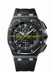Audemars Piguet Watches : 26402CE.OO.A002CA.01 Automatic Chronograph Date Ceramic Case Black Rubber Men Watch