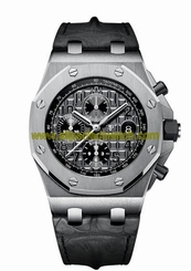 Audemars Piguet Watches : 26470ST.OO.A104CR.01 Automatic Chronograph Date Gray Leather Men Watch