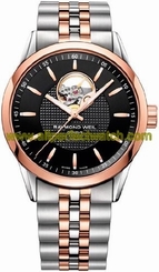 Raymond Weil Watches : 2710-SP5-20021 Automatic Open Balance Wheel Dial Two Tone Stainless Steel Men Watch