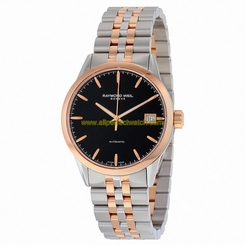 Raymond Weil Watches : 2740-SP5-20011 Automatic Black Dial Date Two Tone Stainless Steel Men Watch