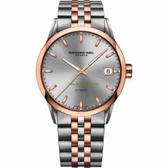 Raymond Weil Watches : 2740-SP5-65011 Grey Dial Fixed Rose Gold Pvd Band Men Watch