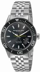 Raymond Weil Watches : 2760-ST1-20001 Black Dial Stainless Steel Band Men Watch