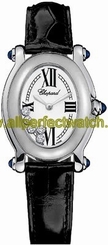 Chopard Watches : 277465-1005 Quartz 18kt White Gold White Dial Crocodile Black Leather Band Women Watch