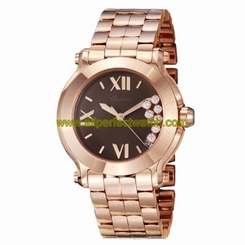 Chopard Watches : 277472-5006 Quartz 18kt Rose Gold Brown Dial 18kt Rose Gold Band Women Watch