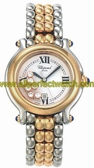 Chopard Watches : 278237-4013 Quartz Stainless Steel/gold White Dial Steel & Yellow Gold Band Women Watch