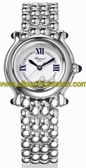 Chopard Watches : 278250-3006 Quartz Stainless Steel White Dial Stainless Steel -polished Band Women Watch