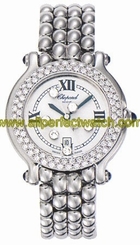 Chopard Watches : 278291-2005 Quartz Stainless Steel White Dial Stainless Steel Band Women Watch