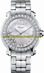Chopard Watches : 278478-2002 Quartz Stainless Steel Mother Of Pearl Dial Stainless Steel -polished Band Women Watch