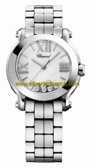 Chopard Watches : 278509-3006 Quartz Mother of Pearl Dial Floating Diamond Stainless Steel Women Watch