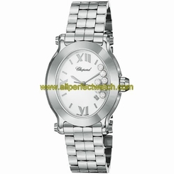 Chopard Watches : 278546-3003 Quartz White Dial Floating Diamond Stainless Steel Women Watch
