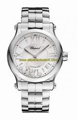 Fake AAA Chopard Watches : 278559-3002 Automatic Silver Diamond Date Dial Stainless Steel Women Watch Watch