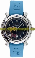 Chopard Watches : 278921-3002 Quartz Stainless Steel Blue Dial Blue Rubber Band Women Watch