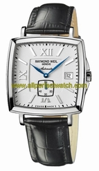 Raymond Weil Watches : 2836-ST-00307 Automatic Silver Dial With Black Leather Strap Men Watch