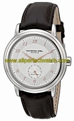 Raymond Weil Watches : 2838-SL5-05658 Automatic Small Second Date Dial Brown Leather Men Watch
