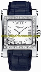 Chopard Watches : 288448-2001 Quartz Stainless Steel Mother Of Pearl Dial Crocodile Leather - Pink Band Women Watch
