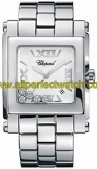 Chopard Watches : 288467-3001 Quartz Stainless Steel White Dial Stainless Steel Band Women Watch
