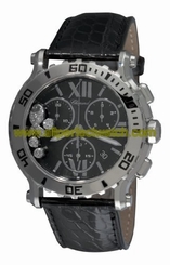 Chopard Watches : 288499-3016 Quartz Stainless Steel Black Dial Black Rubber Band Women Watch