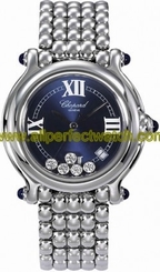 Chopard Watches : 288965-3005 Quartz Stainless Steel Blue Dial Stainless Steel Band Women Watch