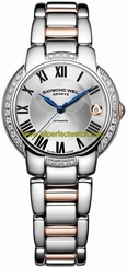 Raymond Weil Watches : 2935-S5S-01659 Automatic Roman Numerals Dial Date Diamond Bezel Two Tone Stainless Steel Women Watch
