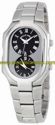 Philip Stein Watches : 2-G-CB-SS Quartz Black Dial Stainless Steel Women Watch