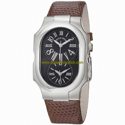 Philip Stein Watches : 2-MB-ZBR Quartz Black Dial Brown Leather Women Watch