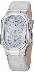 Philip Stein Watches : 2-NCMOP-CMS Quartz Mother Of Pearl Dial Silver Leather Women Watch