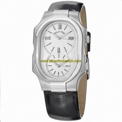 Philip Stein Watches : 2-NCW-LB Quartz White Dial Black Leather Women Watch
