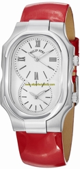 Philip Stein Watches : 2-NCW-LR Quartz White Dial Red Leather Women Watch