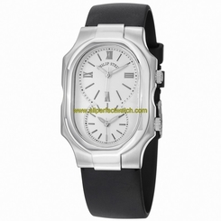 Philip Stein Watches : 2-NCW-RB Digital White Dial Black Rubber Women Watch