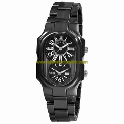 Philip Stein Watches : 2CB-MB-CB Quartz Black Dial Ceramic Women Watch