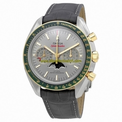 Omega Watches : 304.23.44.52.06.001 Co-Axial Master Chronometer Chronograph Moon Phase Grey Leather Men Watch