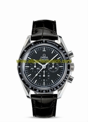 Omega Watches : 311.33.42.30.01.002 Manual Winding Chronograph Black Leather Men Watch