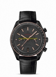 Omega Watches : 311.63.44.51.06.001 Co-Axial Chronometer Dark Side Of The Moon Black Leather Men Watch