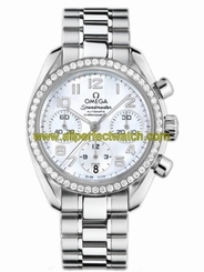 Omega Watches : 324.15.38.40.05.001 38mm Automatic Chronometer White Mother Of Pearl Dial Stainless Steel Case, Diamonds With Stainless Steel Bracelet Women Watch