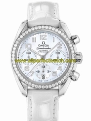 Omega Watches : 324.18.38.40.05.001 38mm Automatic Chronometer White Mother Of Pearl Dial Stainless Steel Case, Diamonds With Stainless Steel Bracelet Women Watch