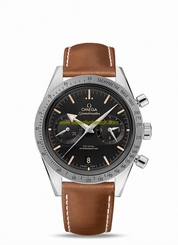 Omega Watches : 331.12.42.51.01.002 Co-Axial Chronometer Chronograph Date Brown Leather Men Watch
