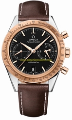 Omega Watches : 331.22.42.51.01.001 Automatic Chronometer Chronograph Date Brown Leather Men Watch