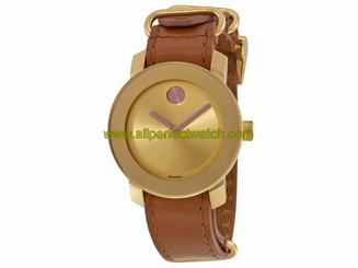 Movado Watches : 3600363 Quartz Analog Brown Leather Women Watch